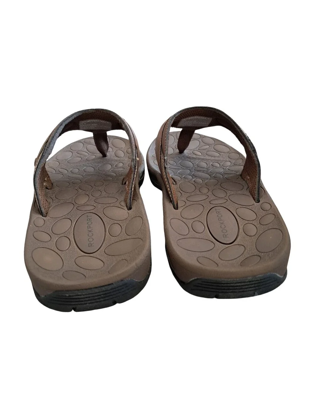 Rockport Men's Hayes Thong Sandals Size 10M Tan New